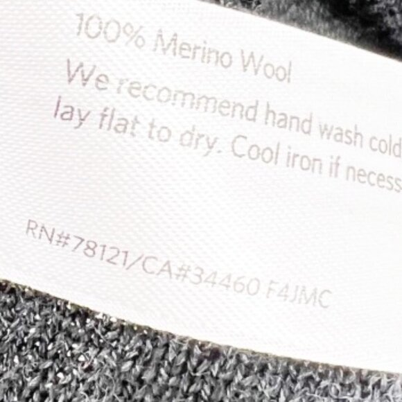 ✅ Eileen Fisher Merino Wool Pencil Skirt with Grosgrain Ribbon Size Medium Black - Picture 4 of 5